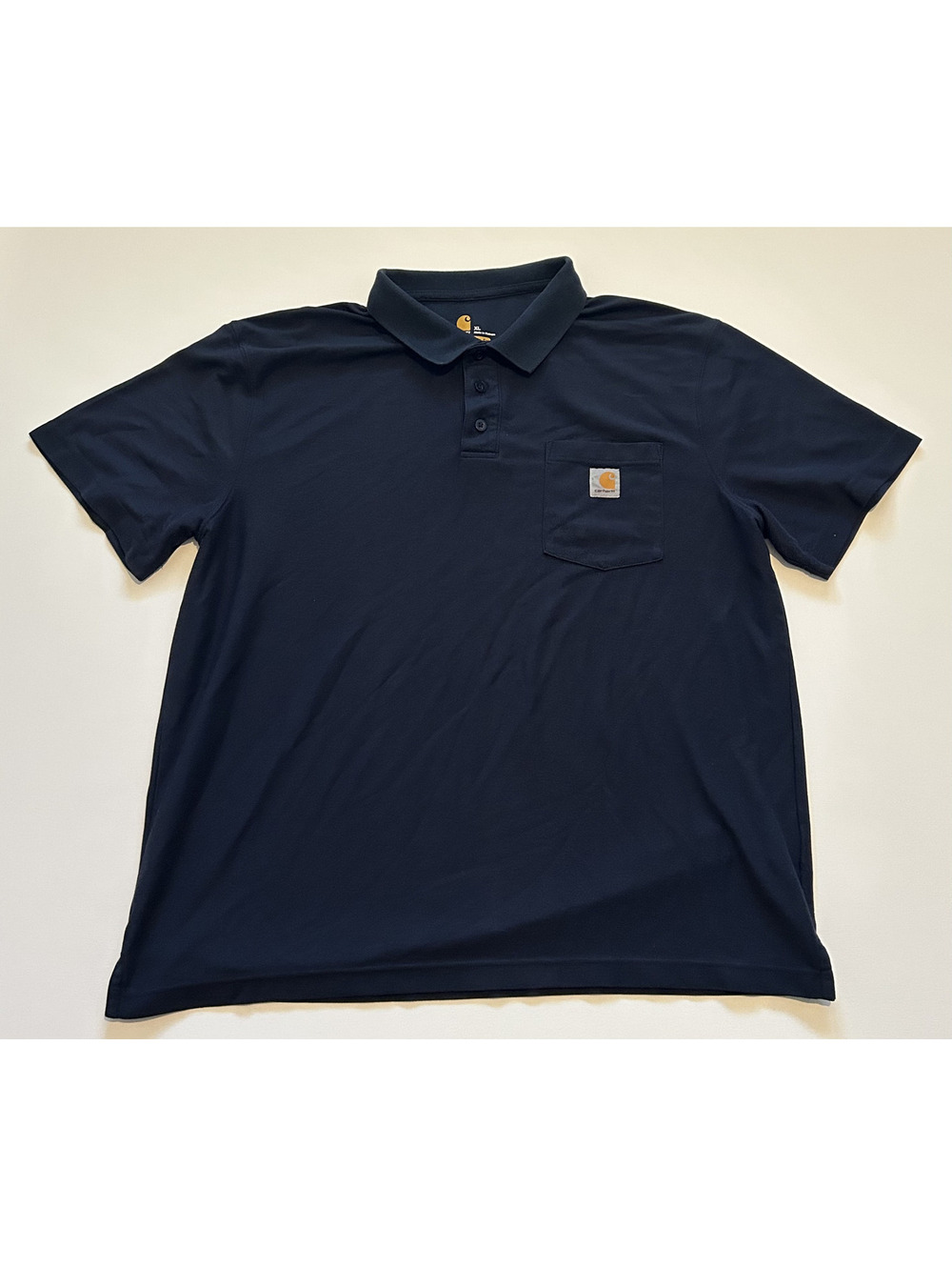 Carhartt K570 Contractor's Work Pocket Polo Men's XL Navy Blue NVY
